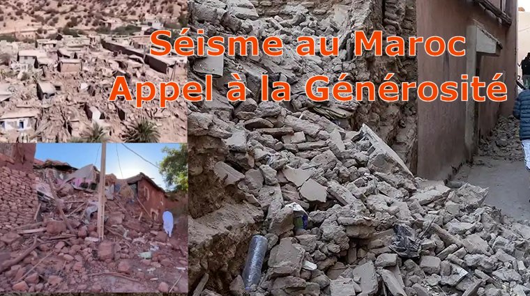 Séisme au Maroc : Le PMI France appelle à la générosité