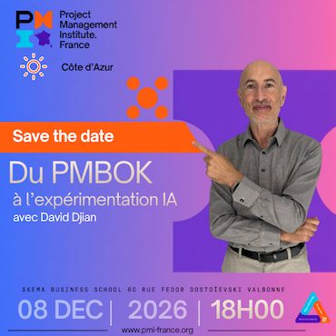 Sophia-Antipolis | Lab Infinity : du PMBOK® à l’expérimentation IA | 8 Dec 2026 18h